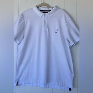 Nautica Brand Men’s Red/White/Blue Polo Shirt‎ Short Sleeves Size XL